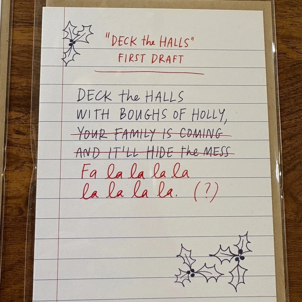 2 Funny Snowman Emily‎ McDowell Christmas Holiday First Draft Greeting Cards